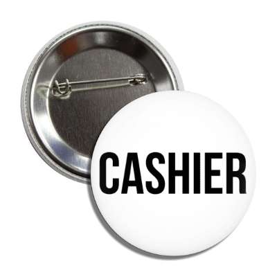 cashier white button