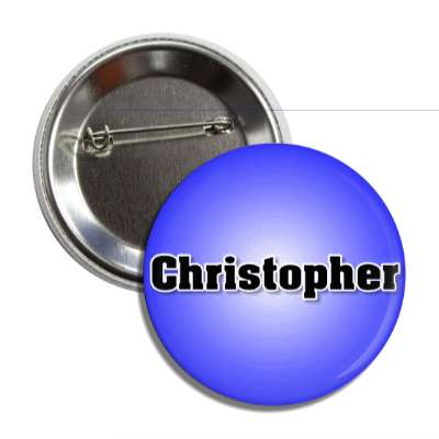 christopher male name blue button