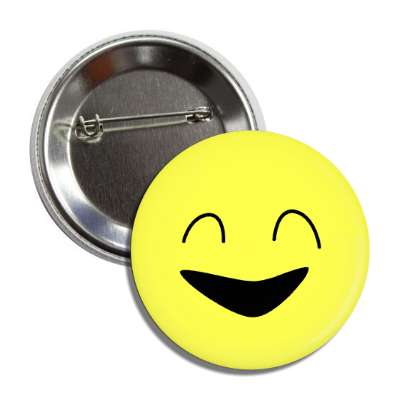 closed eyes smile face button
