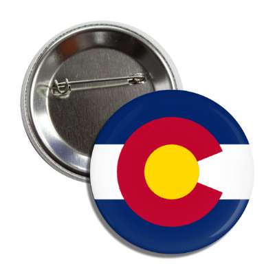 colorado state flag usa button