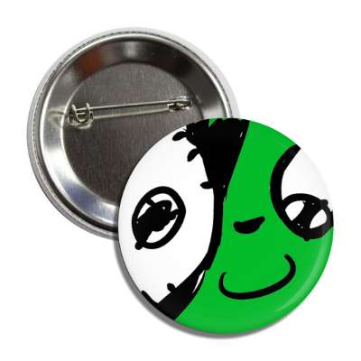 creepy smile face button