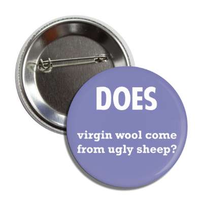 does virgin wool come from ugly sheep button