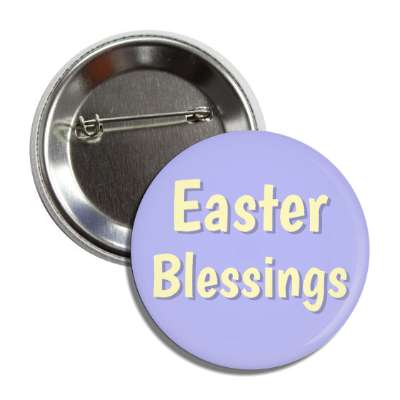 easter blessings blue button