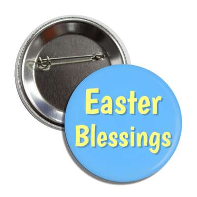 easter blessings sky blue button