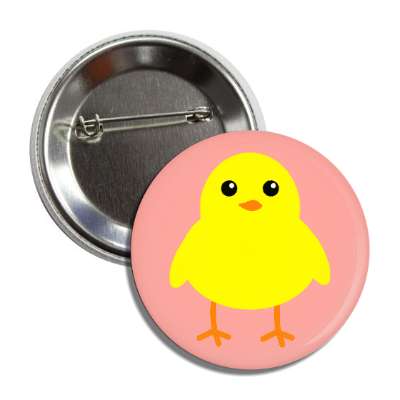 easter chick pink button