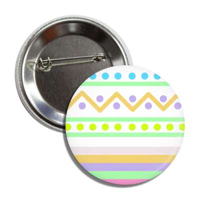 easter egg design zig zag dots multi button