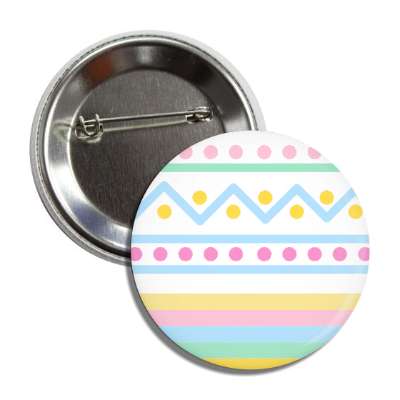 easter egg design zig zag dots white button