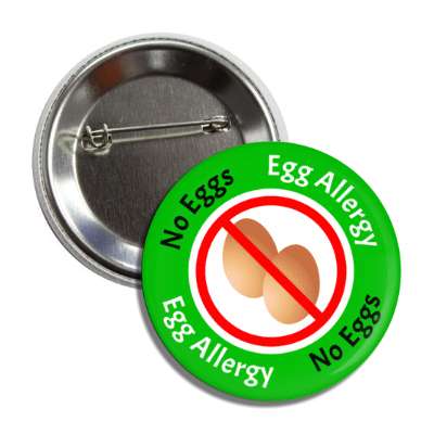 egg allergy red slash green button