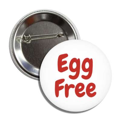 egg free allergy warning button