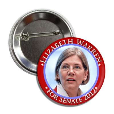 elizabeth warren for senate 2012 button