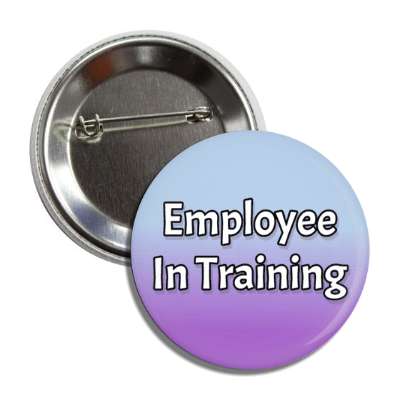 employee in training blue purple button