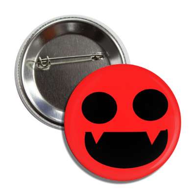 evil smile fangs button