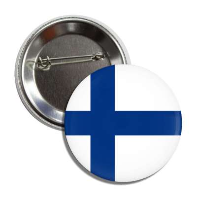 finland finnish flag country button
