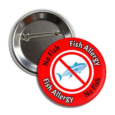 fish allergy red slash red button