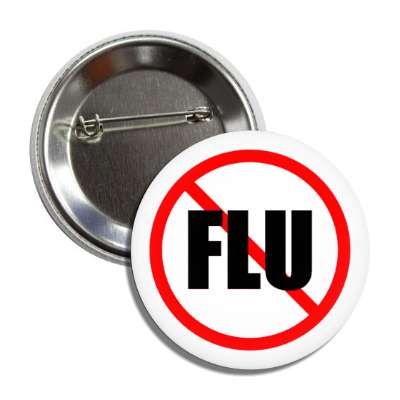 flu circle slash white button
