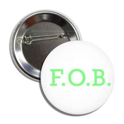 fob friend of bride white green button
