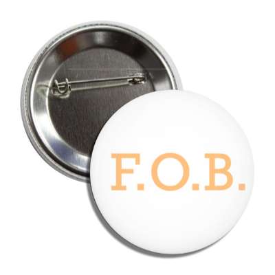 fob friend of bride white peach button