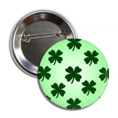 four leaf clover light green button