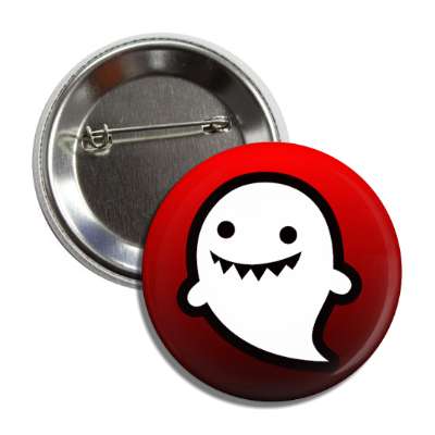 ghost red gradient sharp teeth smile button