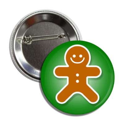 gingerbread cookie green button
