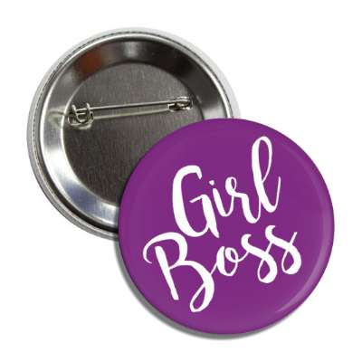 girl boss purple button