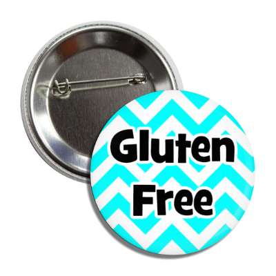 gluten free chevron pattern aqua button