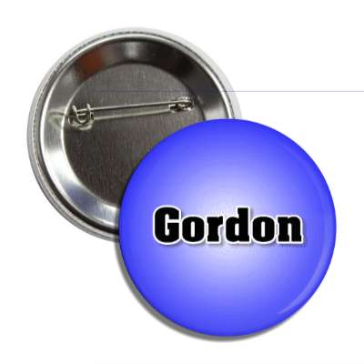 gordon male name blue button