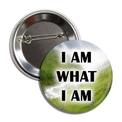 i am what i am mountains button