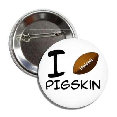 i football pigskin button