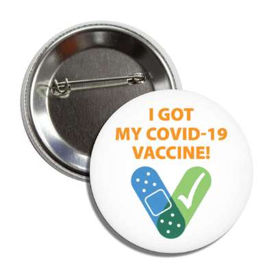 I Have Been Vaccinated 2.25 Inch Round Covid-19 Vaccine Recipient Notification Public Health Pinback Button Badges