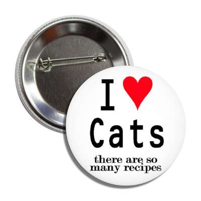 i love cats there are so many recipes button