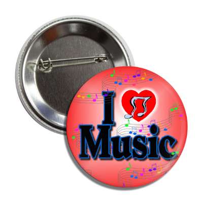 i love music button