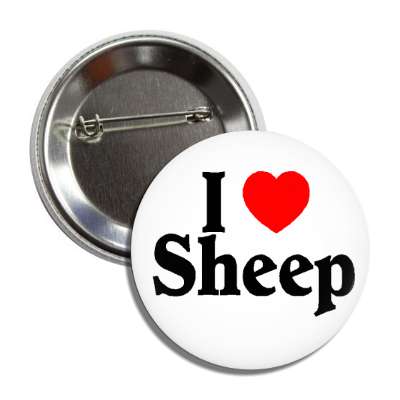 i love sheep button