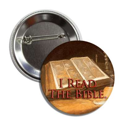 i read the bible button