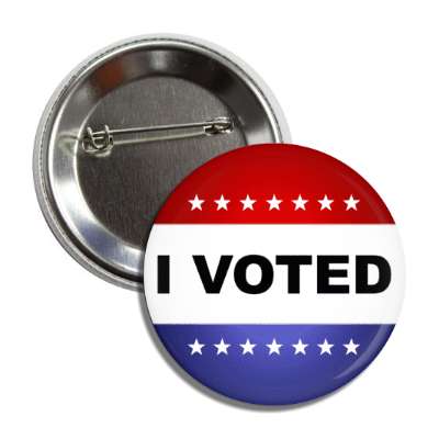 i voted checkbox red white blue classic button