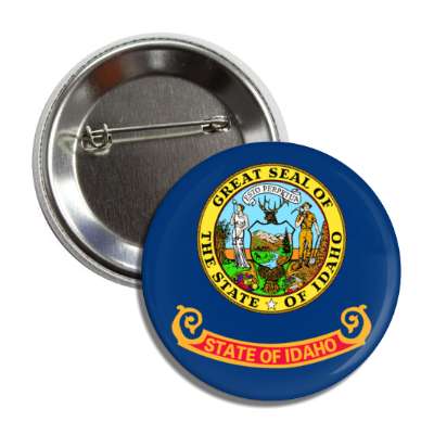 idaho state flag usa button