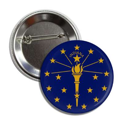 indiana state flag usa button