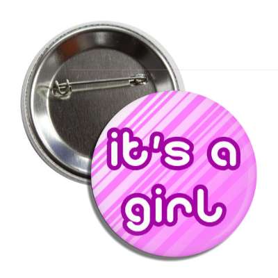 its a girl lines magenta button