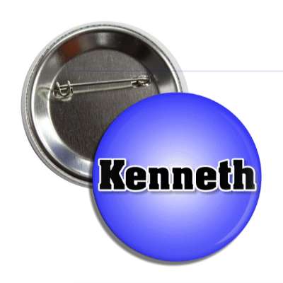kenneth male name blue button