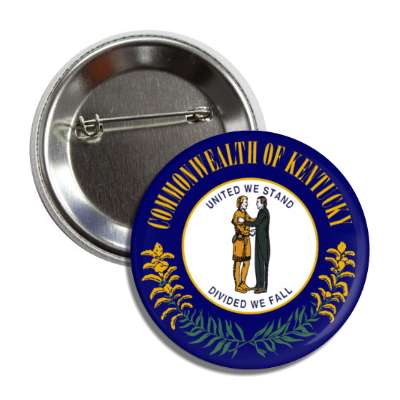 kentucky state flag usa button