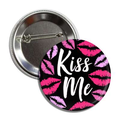 kiss me lipstick black button