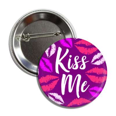 kiss me purple lipstick button