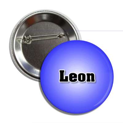 leon male name blue button
