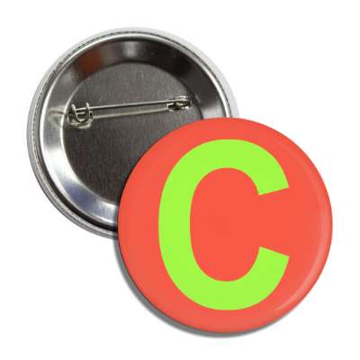 letter c capital orange green button
