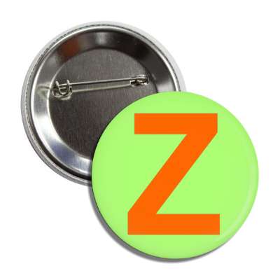 letter z capital light green orange button