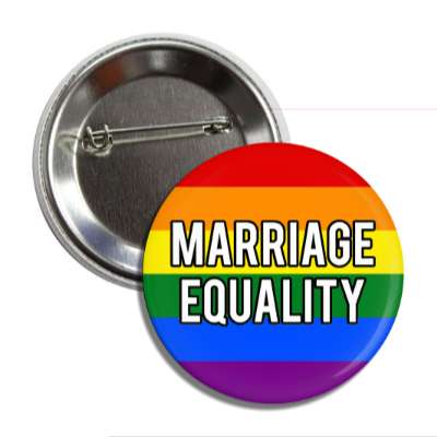 lgbt marriage equality rainbow flag button