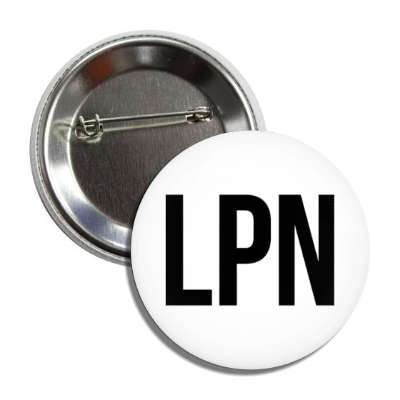 lpn licensed practical nurses white button