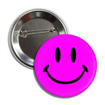 magenta classic smiley face button