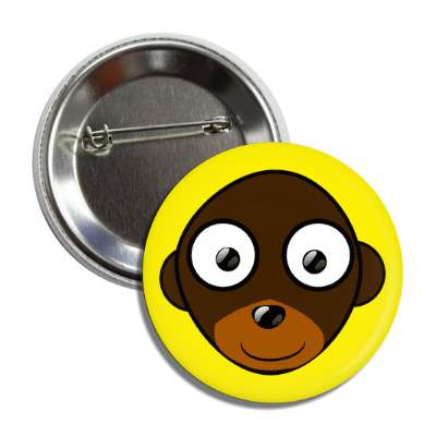 monkey cute cartoon button