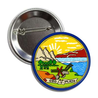 montana state flag usa button